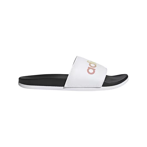 Adult Adidas Adilette Logo Comfort Slide Sandals 1 Adult Adidas Adilette Logo Comfort Slide Sandals