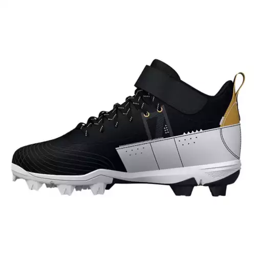 Adult Under Armour Harper 7 Mid RM Molded Baseball Cleats 2 Adult Under Armour Harper 7 Mid RM Molded Baseball Cleats - Image 2