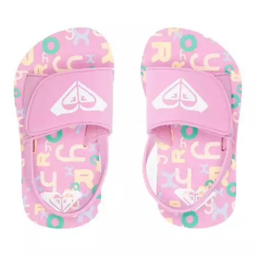 Toddler Girls' Roxy Finn Slide Sandals 3 Toddler Girls' Roxy Finn Slide Sandals - Image 3