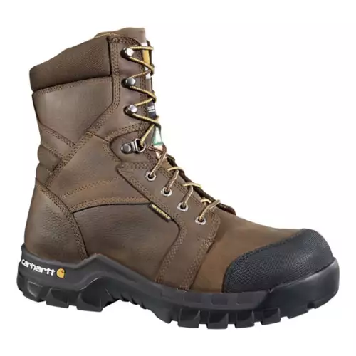 Men's Carhartt Rugged 8" Composite Toe Waterproof Insulated Winter Work Boots 1 Men's Carhartt Rugged 8" Composite Toe Waterproof Insulated Winter Work Boots